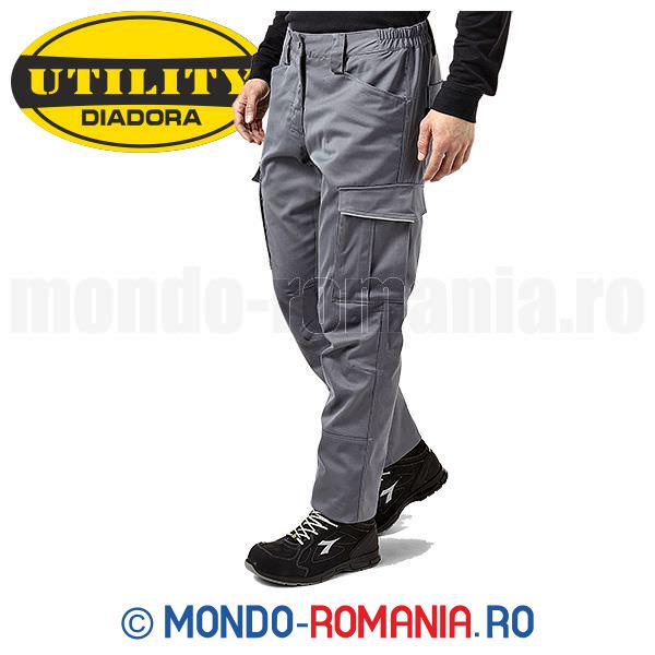 Pantaloni de lucru flexibili - Diadora CARGO STRETCH Grey